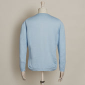 Knitted Linen Henley Shirt In