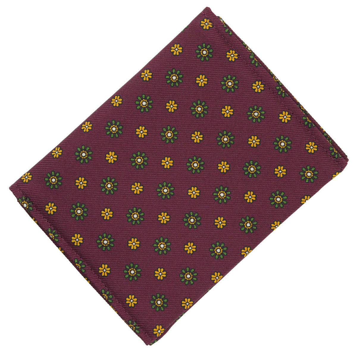 Floral Printed Silk Cardholder Wallet