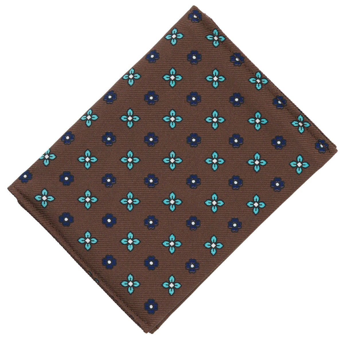 Floral Printed Silk Cardholder Wallet