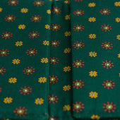 Floral Printed Silk Cardholder Wallet