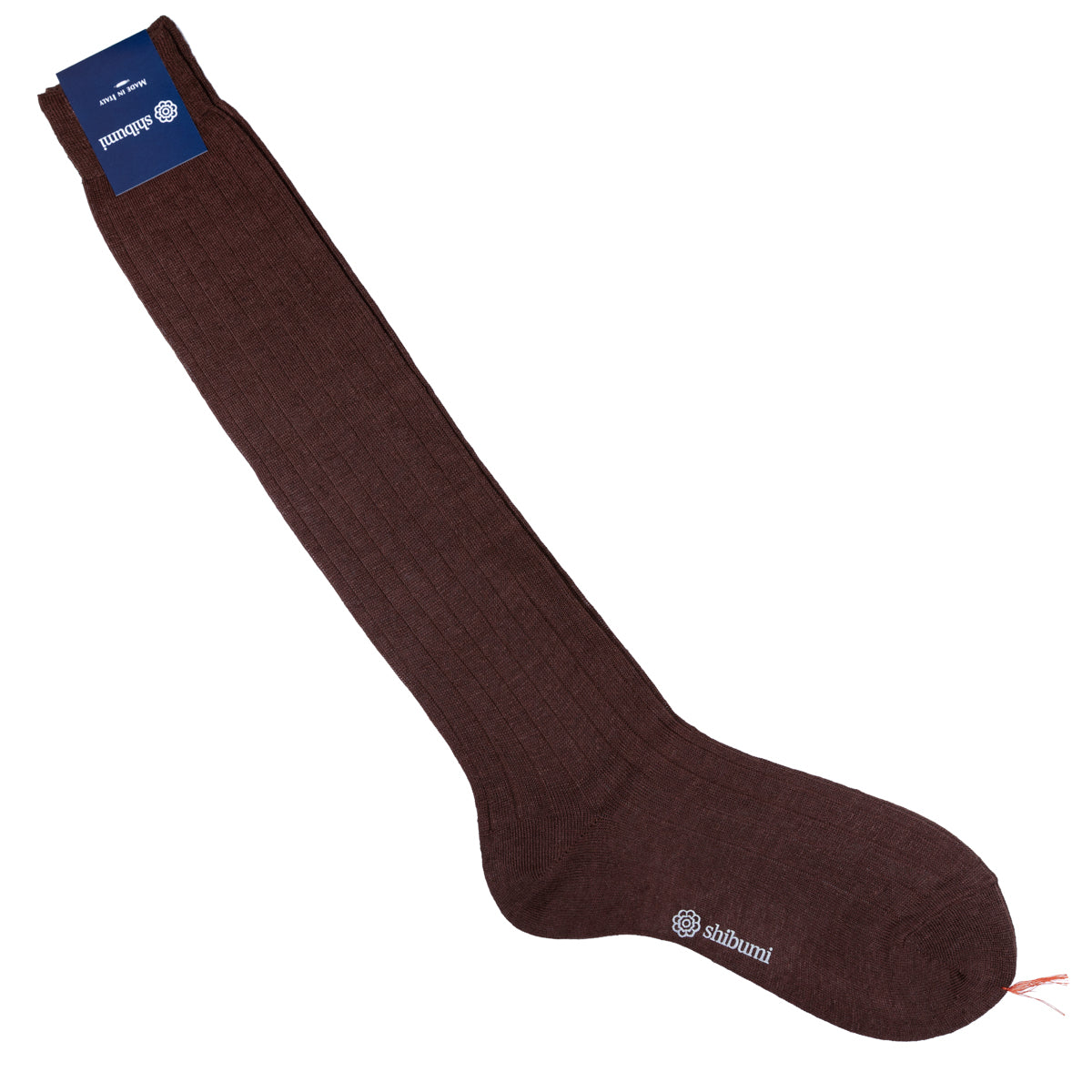 Knee Socks Ribbed Linen