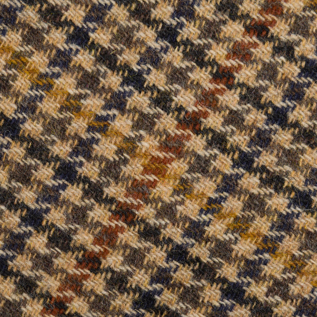 James Crowther Checked Bespoke Wool Tie - Multicolor