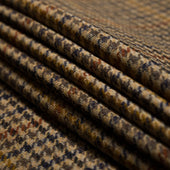 James Crowther Checked Bespoke Wool Tie Multicolor