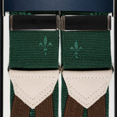 Barathea Braces Fleur De Lys
