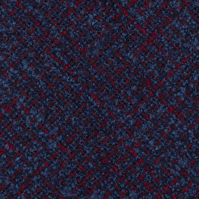 Mottled Bespoke Wool Tie - Navy / Burgundy