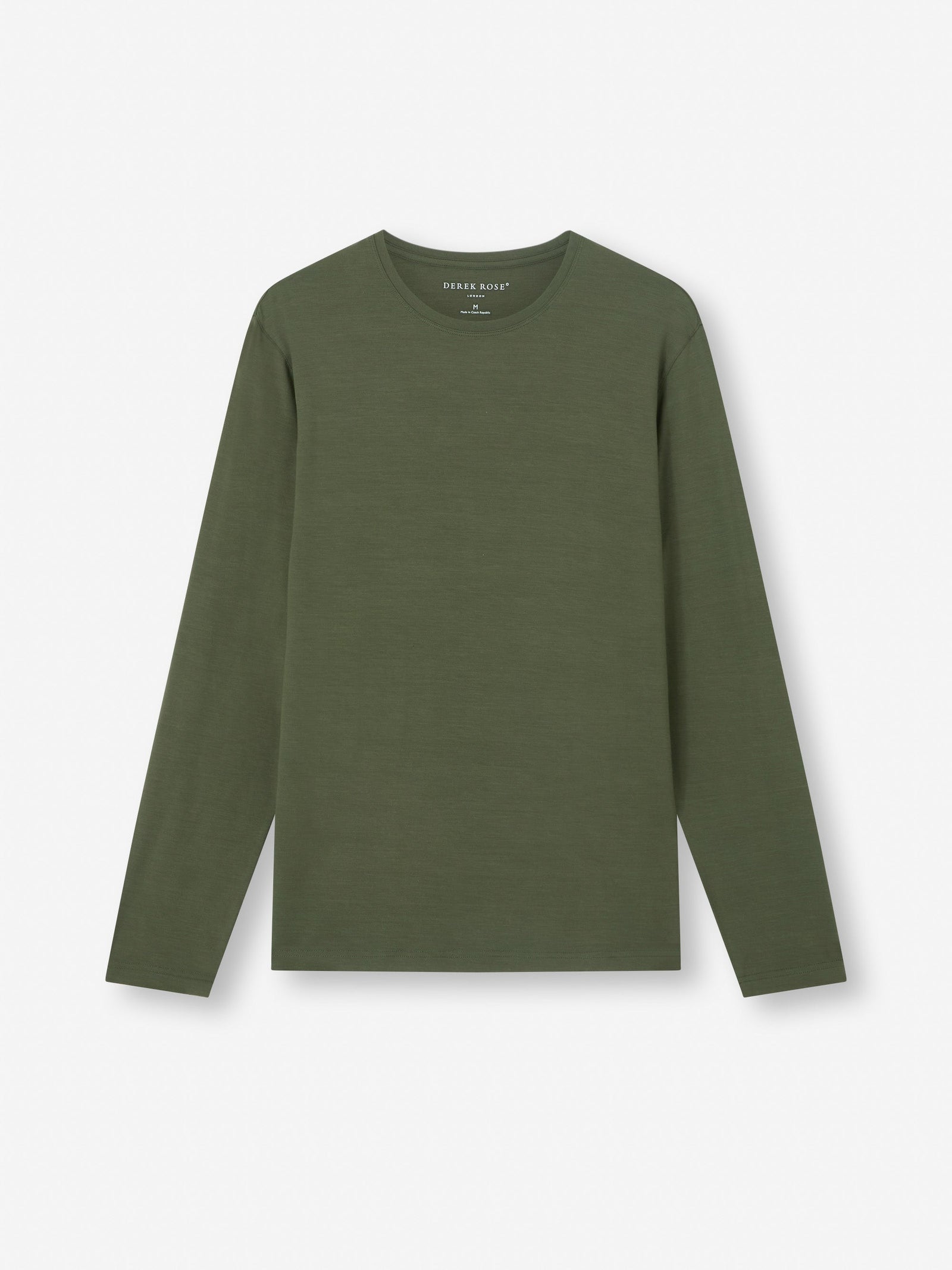 Men's Long Sleeve T-Shirt Basel Micro Modal Stretch Evergreen