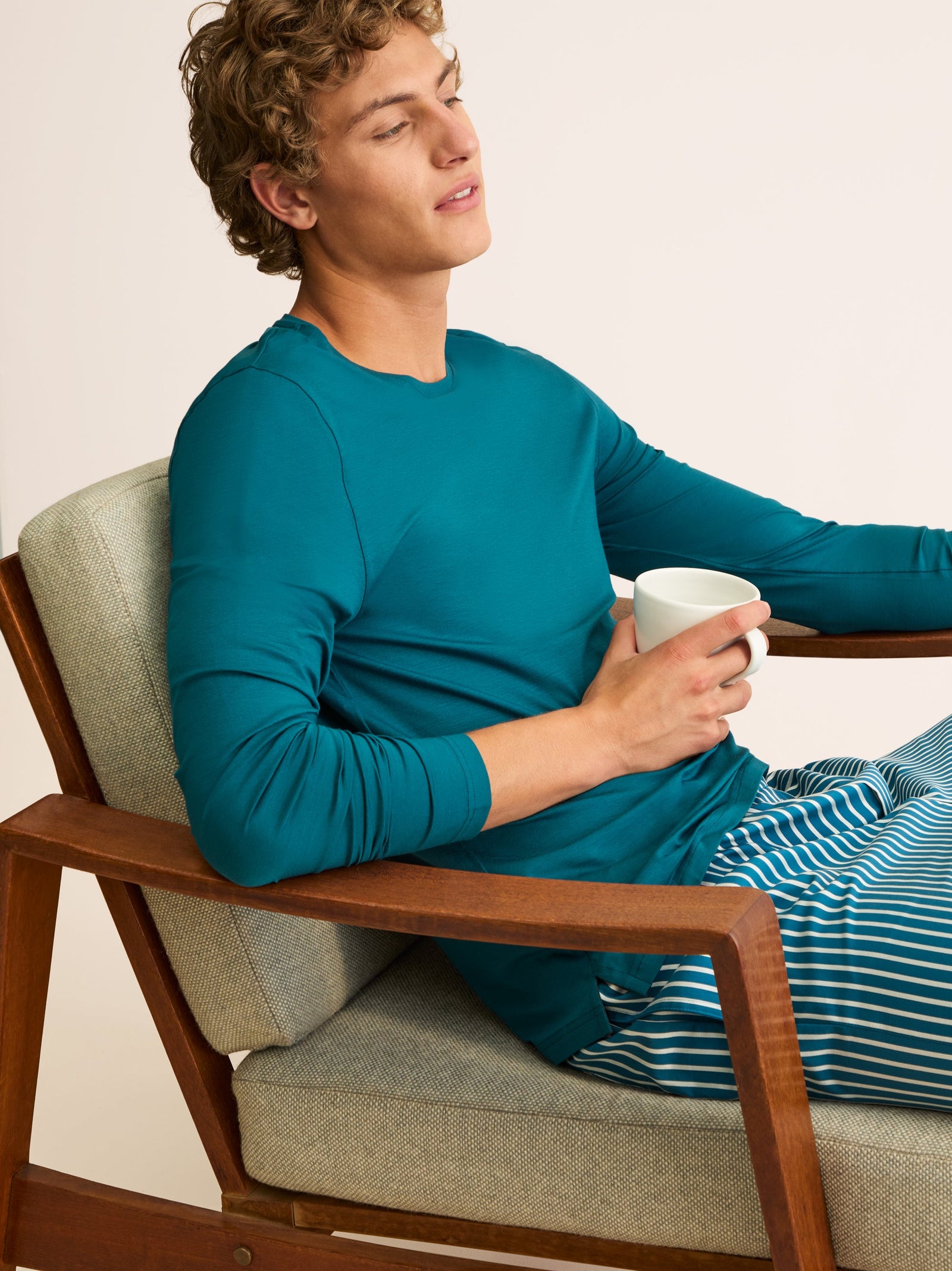 Men S Long Sleeve T Shirt Basel Micro Modal Stretch