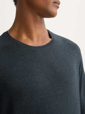Men S Long Sleeve T Shirt Marlowe Micro Modal Stretch Anthracite
