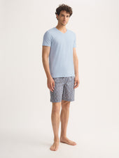 Men S V Neck T Shirt Basel Micro Modal Stretch Light
