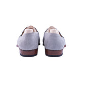 Piccadilly Loafer On Brio Last In Light Blueish Grey Suede Leather