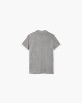 Grey Melange Polo Terry Shirt