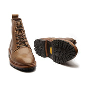 Dixon Cap Toe Derby Boot Natural Chromexcel Hand Welted Service Boots