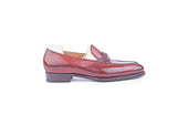 Entwinded Loafer In Crust Calf Leather With Croc Application