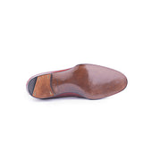 Entwinded Loafer In Crust Calf Leather With Croc Application