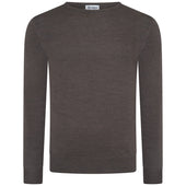 Merino Wool Crew Neck Sweater - Hazelnut