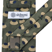 Geometrical Jacquard Silk Tie Hand Rolled
