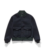 TENDER BLOUSON JACKET / D.NAVY WOOL