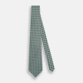 Light And Chartreuse Lemon Weave Patterned Silk Tie