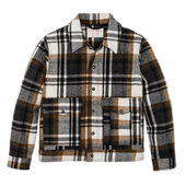 Mackinaw Wool Work Jacket - Blue Coal / Copper Heather Plaid