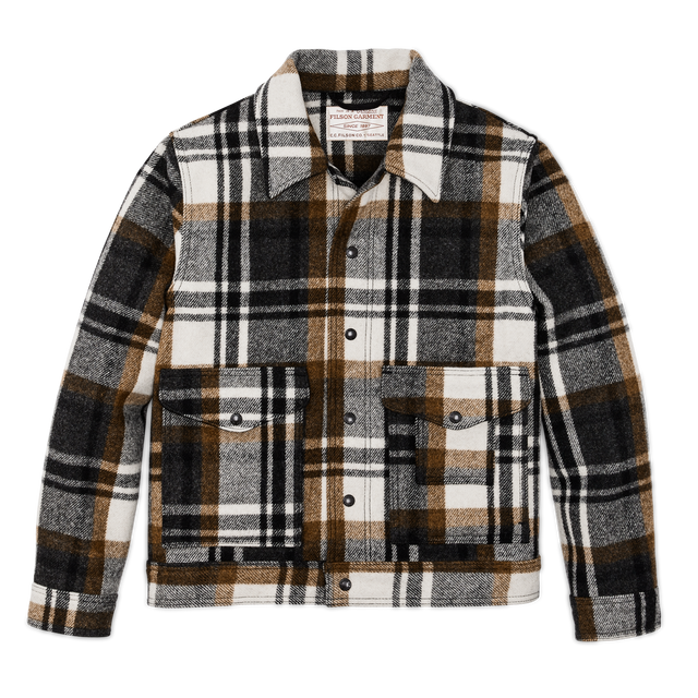 Mackinaw Wool Work Jacket - Blue Coal / Copper Heather Plaid