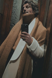 Armando Unisex Sweater In Silk Mohair And Cashmere
