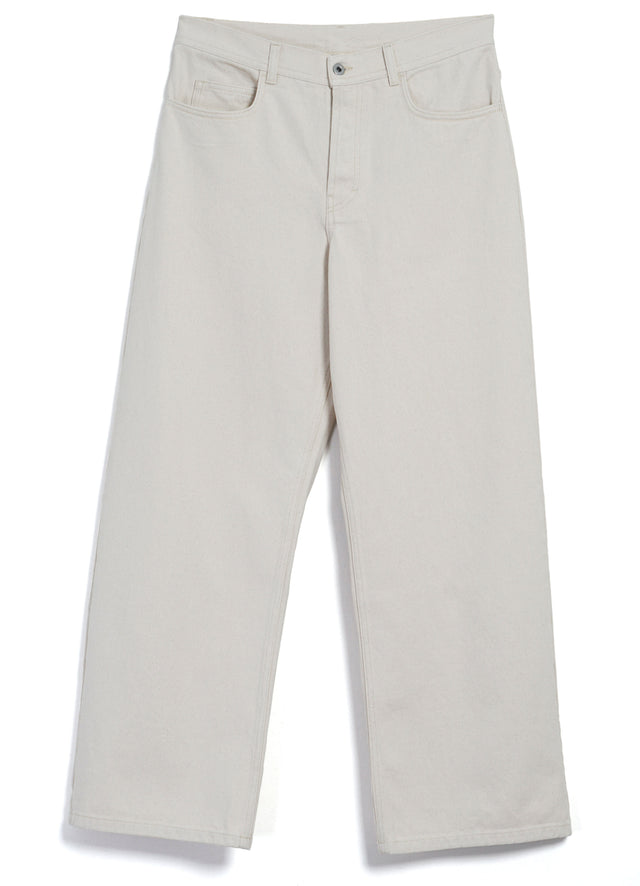 MILAN 31-26-1 | Straight Wide Workwear Trousers | Ecru