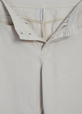 MILAN 31-26-1 | Straight Wide Workwear Trousers | Ecru