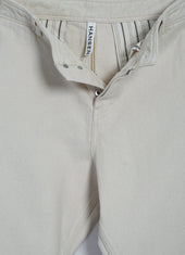 TRYGVE 31-26-1 | Cropped Workwear Trousers | Ecru