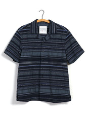 CALEB 31-36-3 | Short Sleeve Cabana Shirt | Multiple Blue