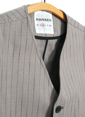 KNUD 31-57-5 | Casual Waistcoat | Beige Herringbone Pin