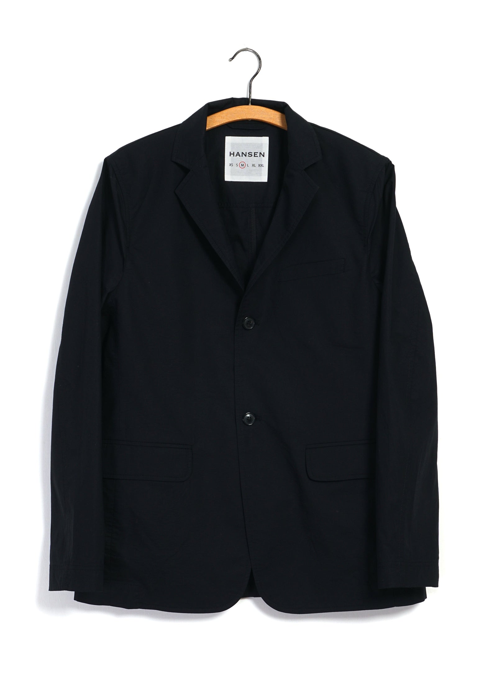 CHARLIE 31-64-2 | Easy Two Button Blazer | Black Parachute
