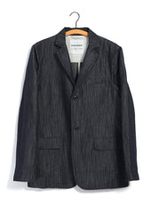 CHARLIE 31-66-3 | Easy Two Button Blazer | Navy Dobby