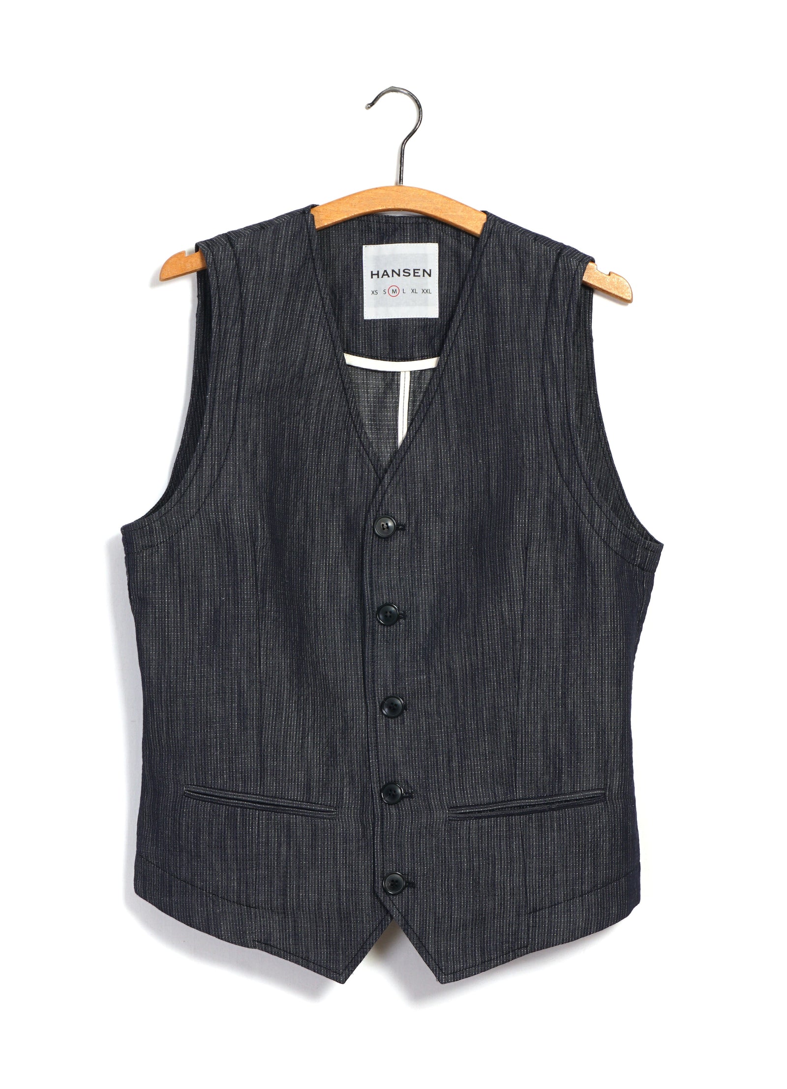 DANIEL 31-66-3 | Classic Waistcoat | Navy Dobby