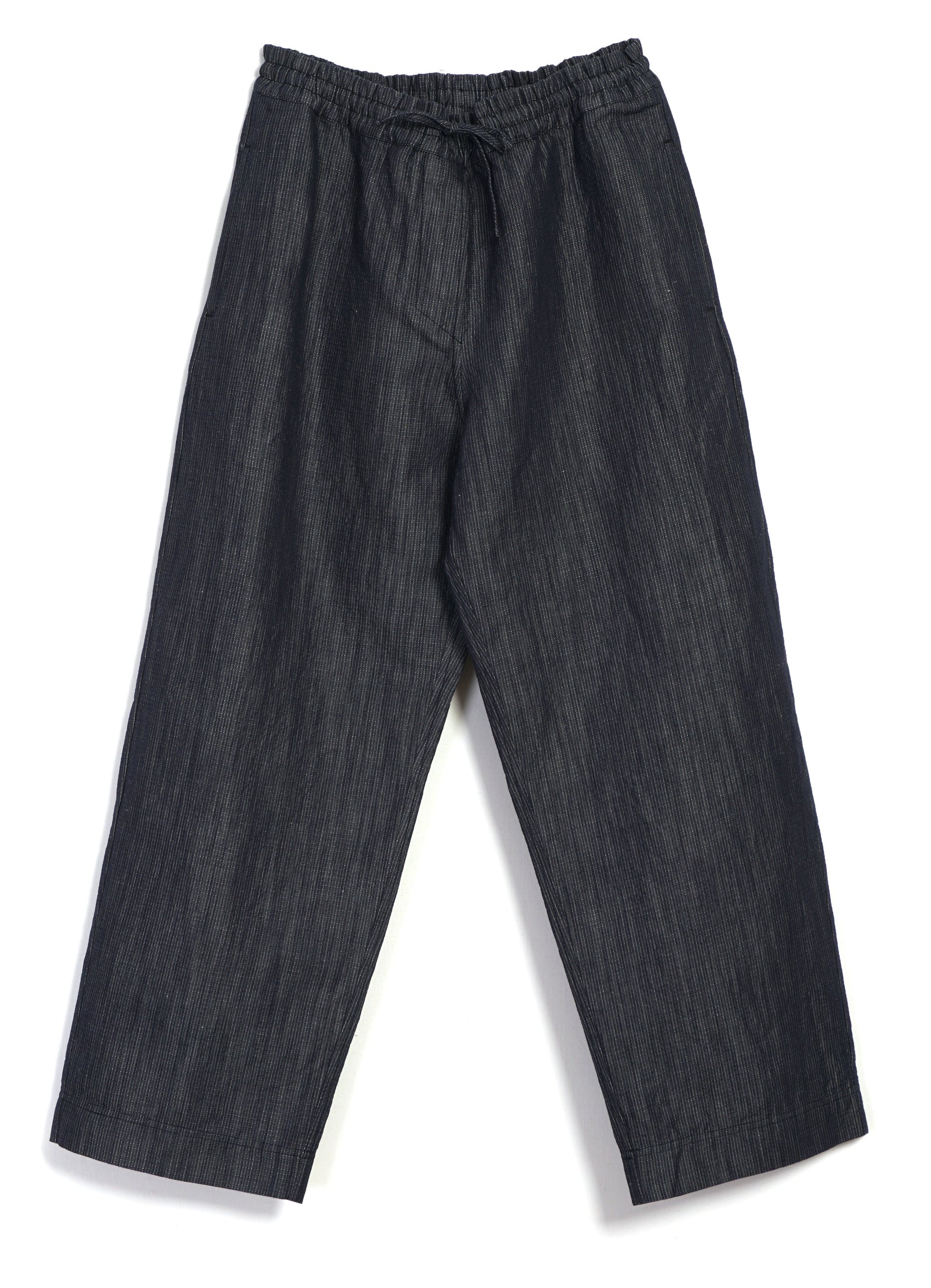 EMIR 31-66-3 | Loose Drawstring Pants | Navy Dobby