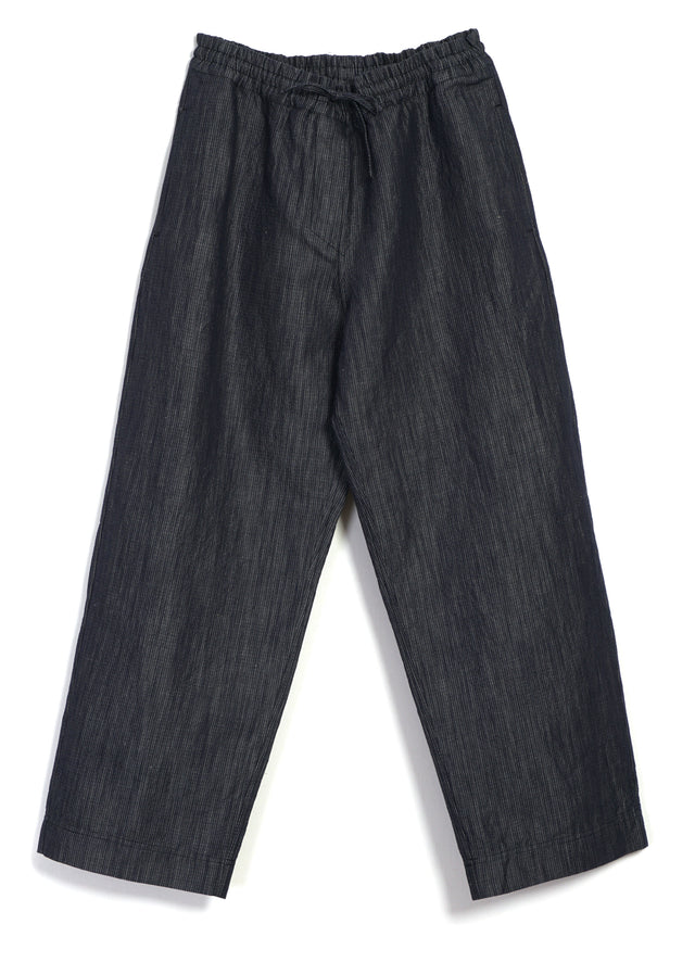 EMIR 31-66-3 | Loose Drawstring Pants | Navy Dobby