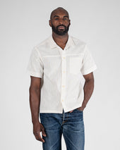 STF Japanese 8.5oz Slub Cotton Short Sleeve Shirt - Ecru
