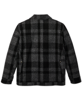 1940s Mackinaw Wool Cruiser Jacket - Charcoal / Black Heritage Plaid