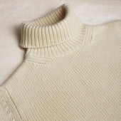 12ply Cashmere Roll Neck Sweater In