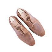 The Artisan Derby Entirely Hand Stitched In Natural Juchtenleder