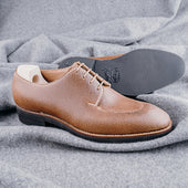 The Artisan Derby Entirely Hand Stitched In Natural Juchtenleder