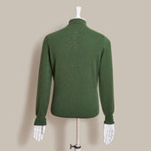 Wool And Cashmere Polo Shirt In Dark Green