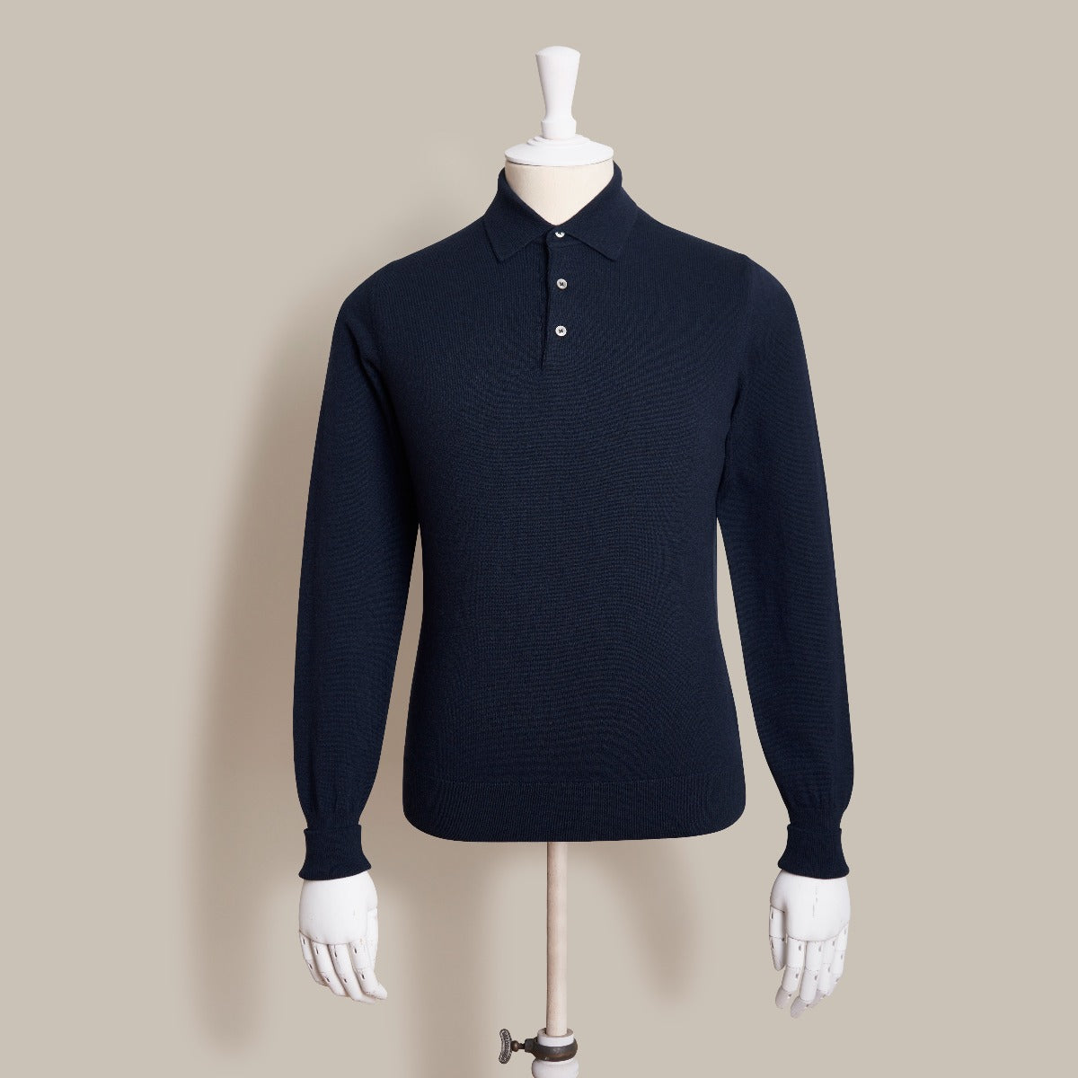 Wool And Cashmere Polo Shirt In