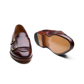 Myron Monk Strap Loafer Chestnut Museum Calf New Age
