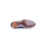 Tassel Loafer With Hand Stitched Apron Short Vamp In Dark Brown