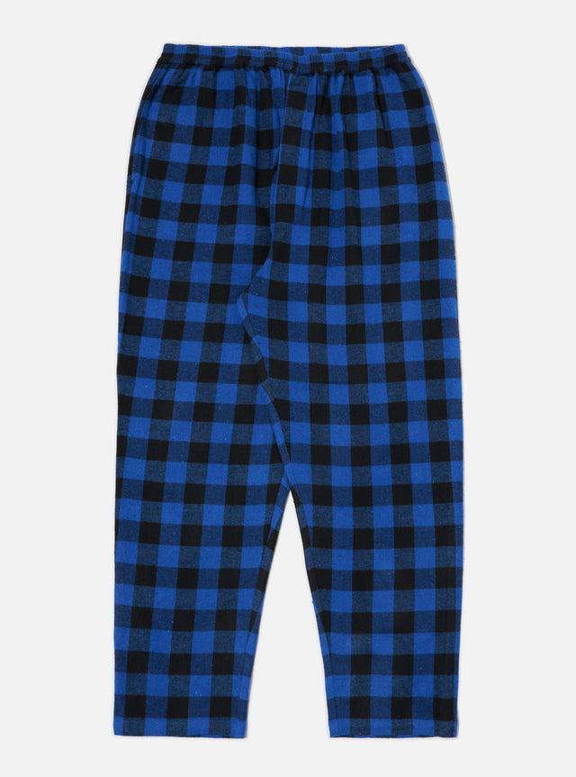 Blue Brushed Bold Gingham Pyjama Pant