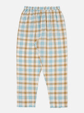 Ecru Madras Check Pyjama Pant