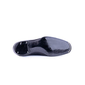 Plain Derby With Reduced Lacing In Dark Brown Shrunken Calf Leather
