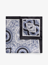 Grey Pocket Square Geometric