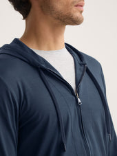 Men S Zip Up Hoodie Basel Micro Modal Stretch