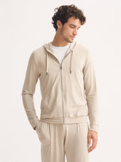Men S Zip Up Hoodie Basel Micro Modal Stretch Light